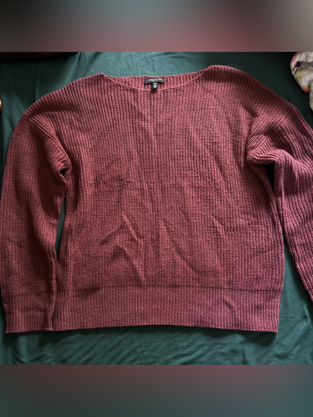 Kenneth Cole New York Ribbed Scoop Neck Sweater